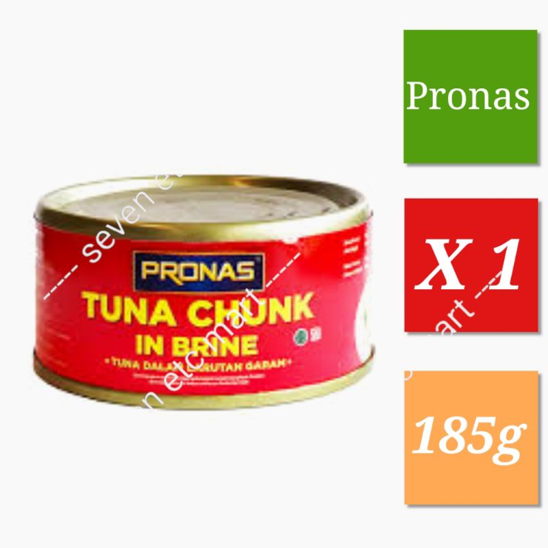 Jual Pronas Tuna Chunk In Brine 185g Shopee Indonesia