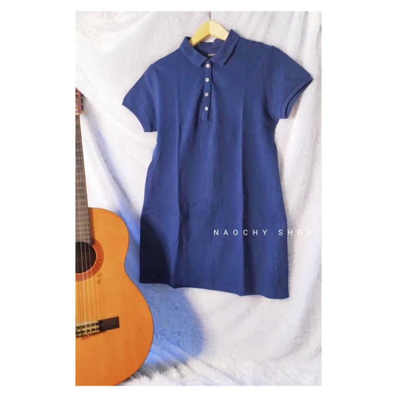 SPAO navy polo dress