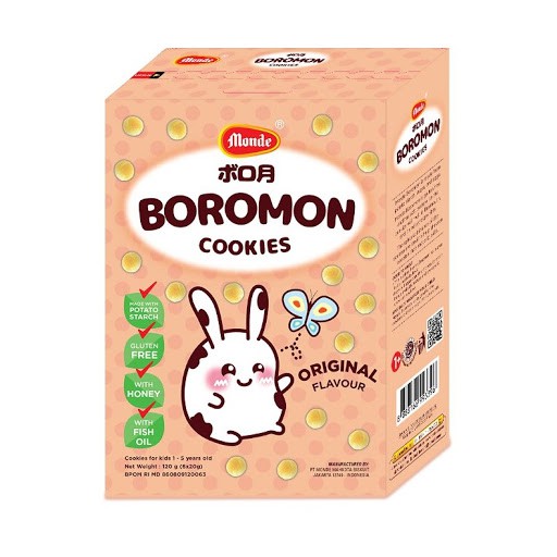 Monde Boromon Cookies 120gr (20gr x 6)