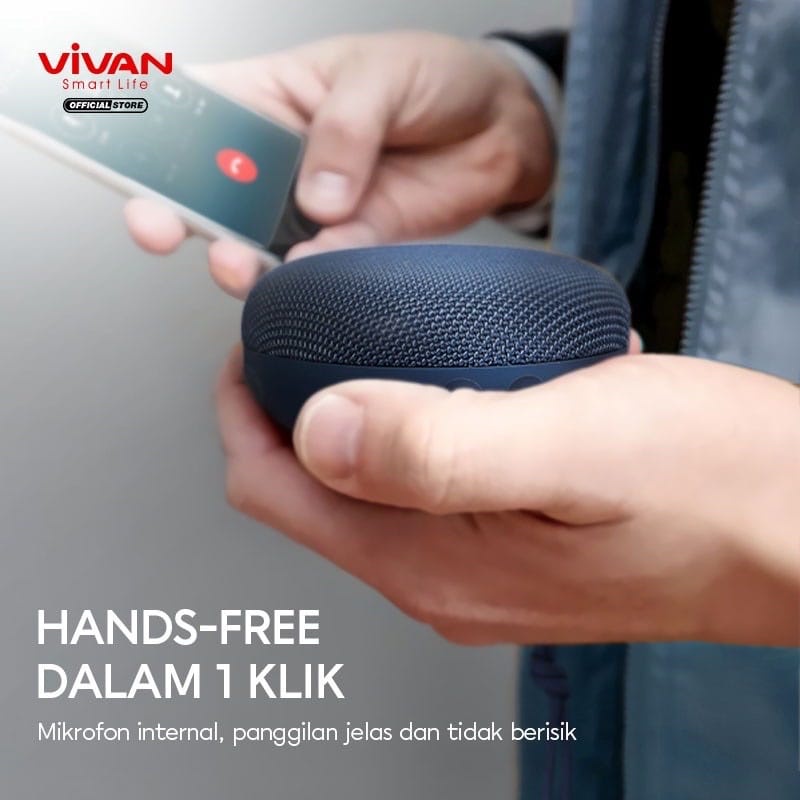 B - Speaker Bluetooth Vivan VS2 Fabric IPX6 Waterproof