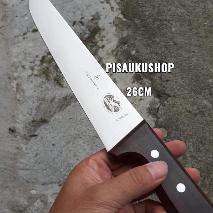 Butcher knife/pisau sembelih victorinox original straight 5.5200.26