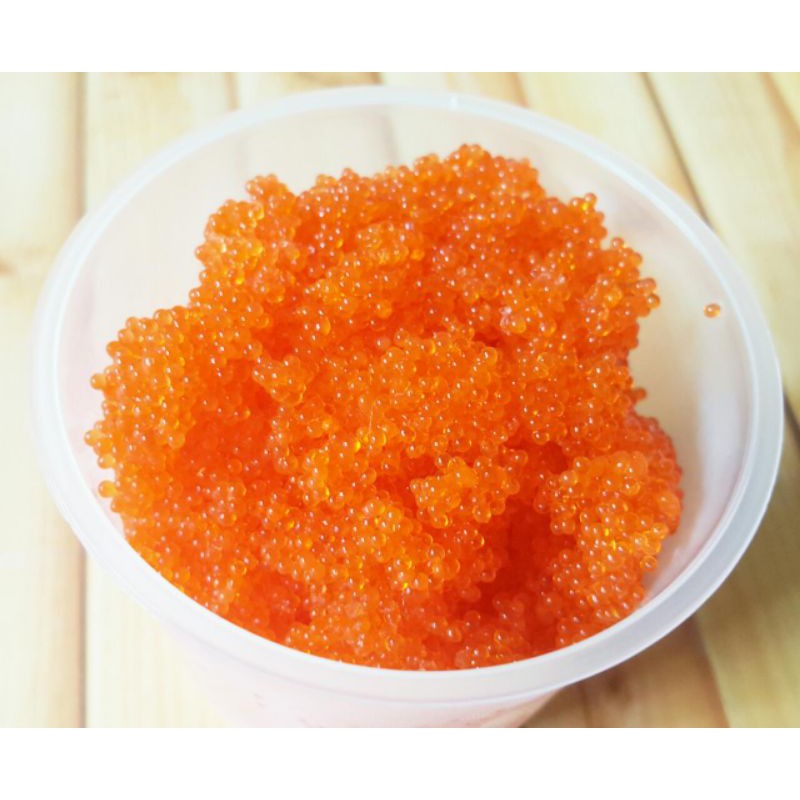 Tobiko Orange 50g Grade Premium | Telur Ikan Terbang Topping Sushi 50 gram