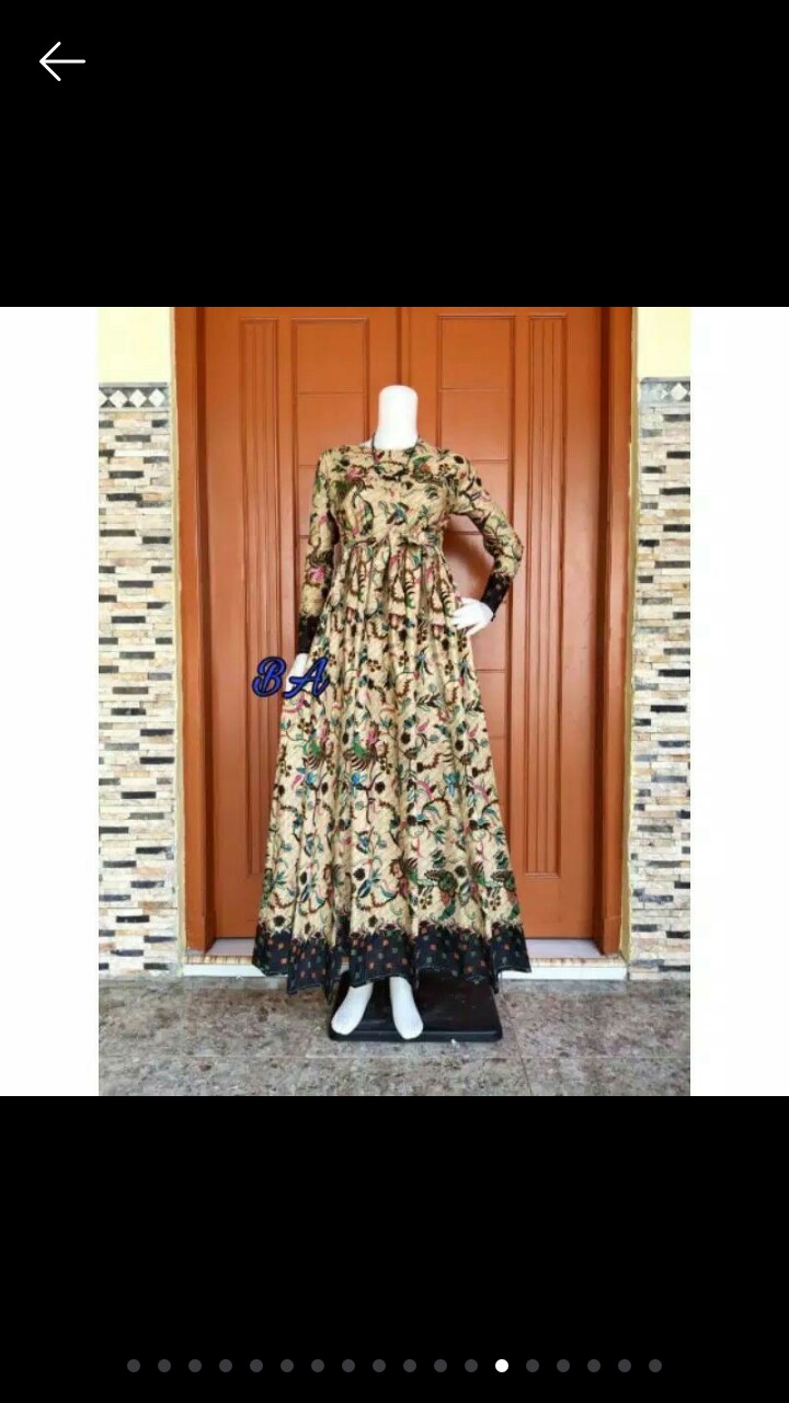 Kemeja Batik Pria Lengan Panjang Size M L Xl Xxl  Bswart Batik Hrb026