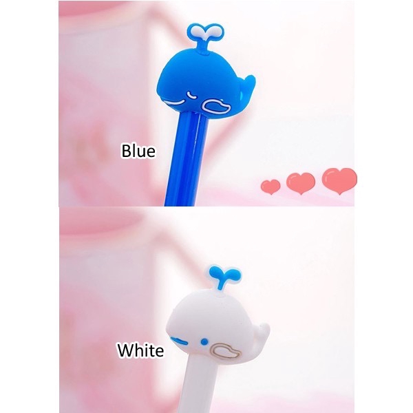 

GALYA❤️ PULPEN IKAN HIU / CUTE WHALE - BALLPOINT BOLPEN PENA LUCU KARAKTER-PULPEN GEL BLACK 0.5MM