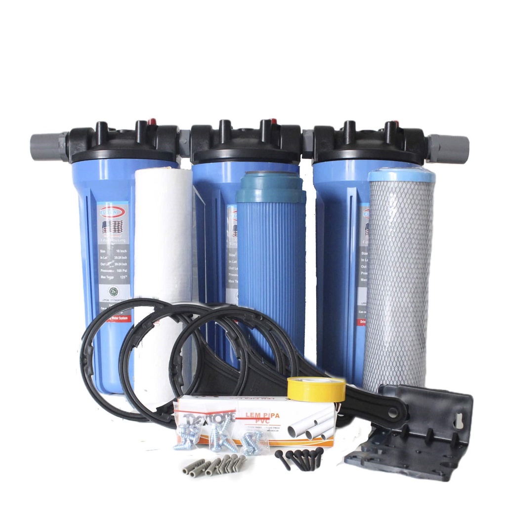 Paket Filter Air 3 tahap SMA  / Filter Air PDAM / Filter Air Sumur / Filter Air Keruh