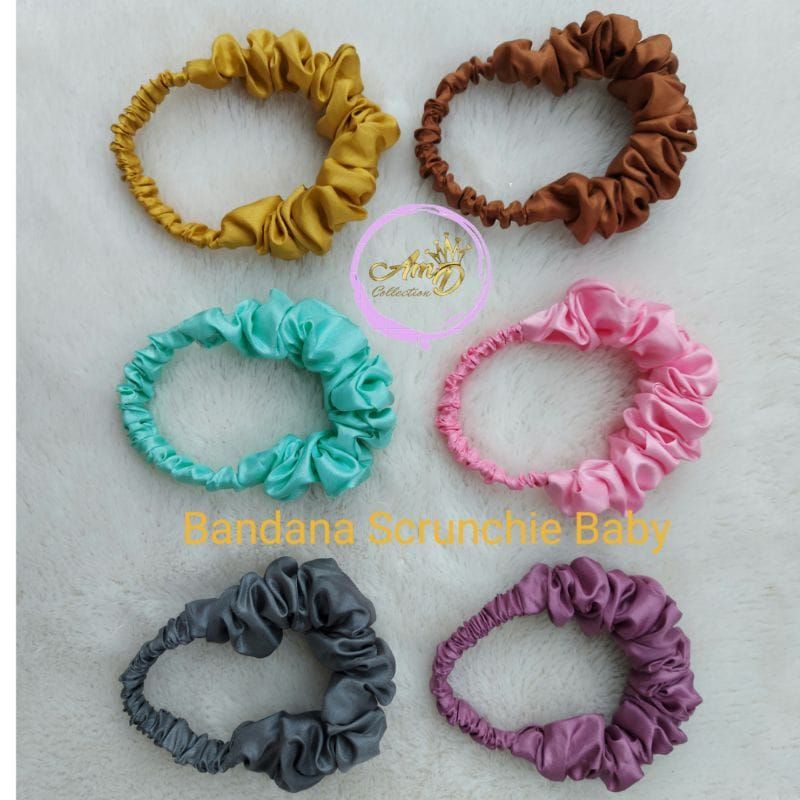 bandana scrunchie baby /bandana baby 0-3tahun /bandana scrunchie/ bandana anak viral