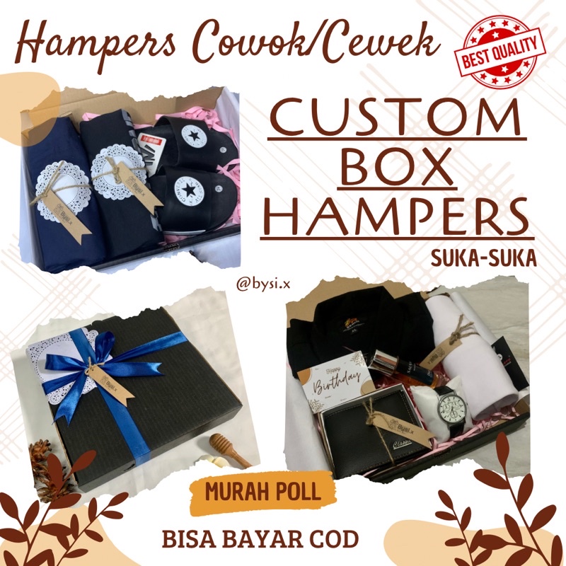 

(BACA DESKRIPSI TERLEBIH DAHULU) HAMPERS COWOK/CEWEK