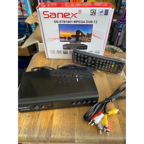STB TV DIGITAL Receiver Set Top Box Sanex Hinomaru Receiver TV Digital bergaransi android tv tabung 