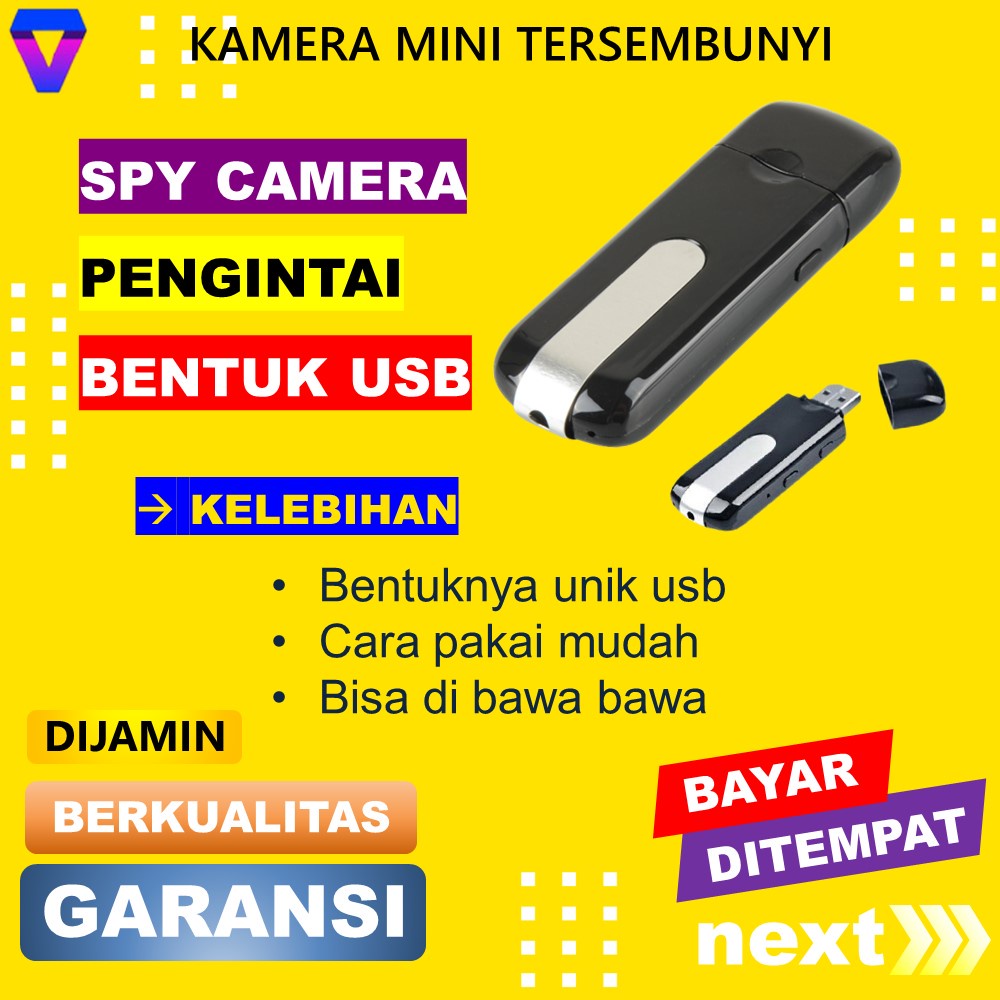 KAMERA PENGINTAI MINI WIFI TANPA KABEL CAMERA CCTV KECIL TERSEMBUNYI SPY CAM WIFI HIDDEN CAMERA JS75