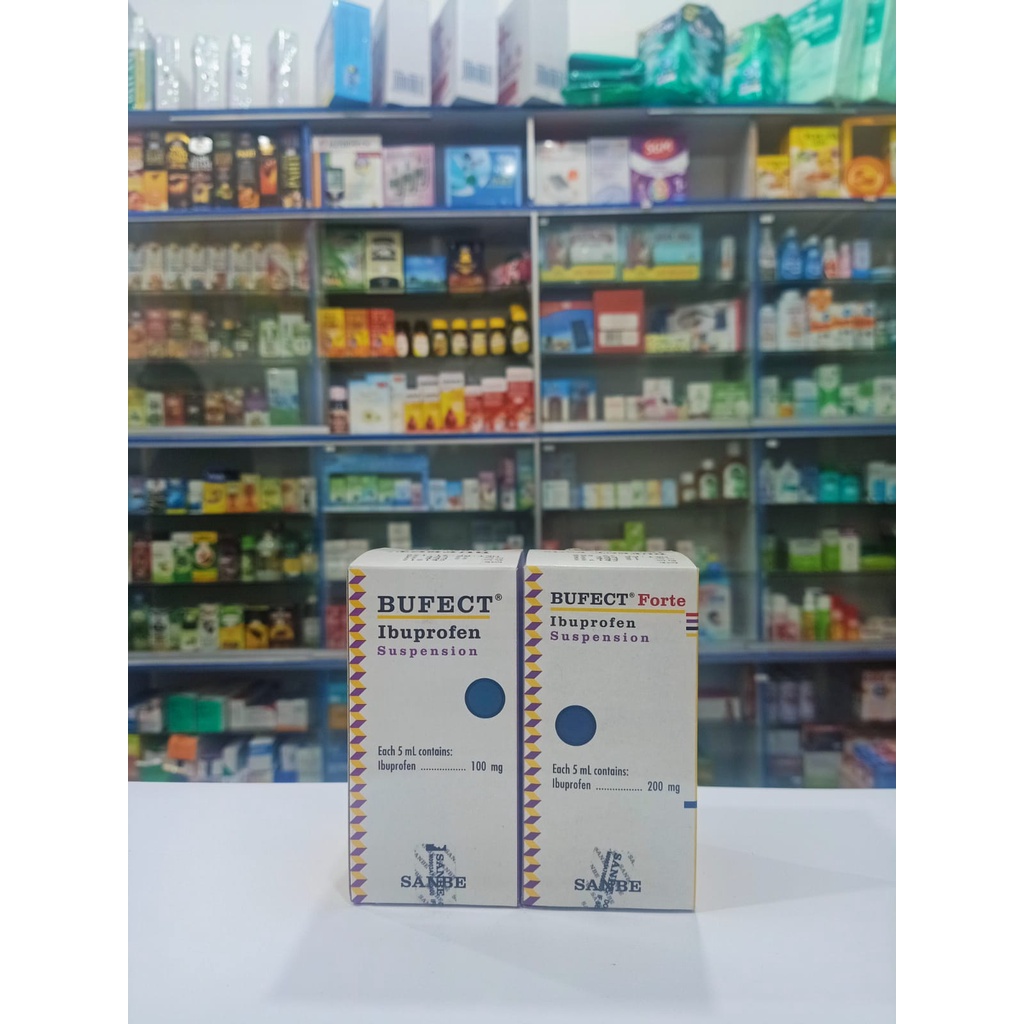 Bufect Ibu Profen dan Bufect Forte Sirup 60 ml Demam Sakit kepala Sakit gigi Anak dan Dewasa