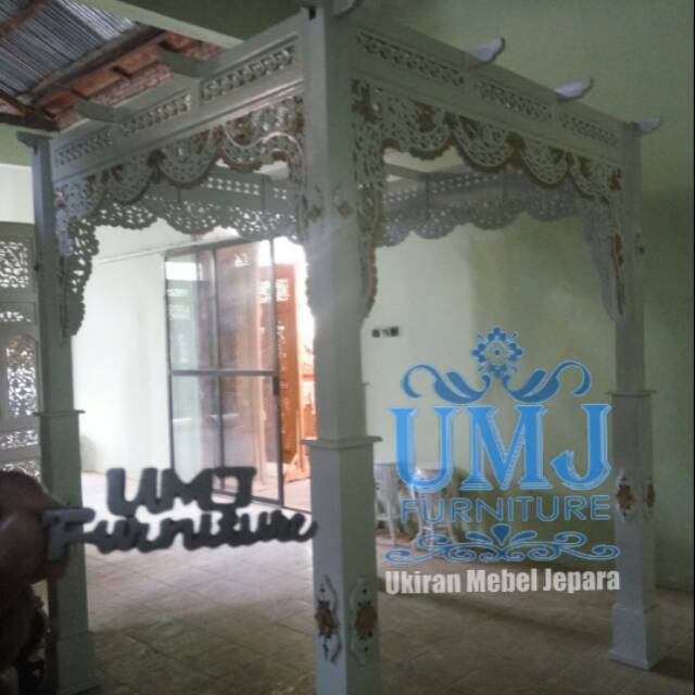 Pergola wedding Pelaminan Dekorasi Gebyok Jepara selamat 