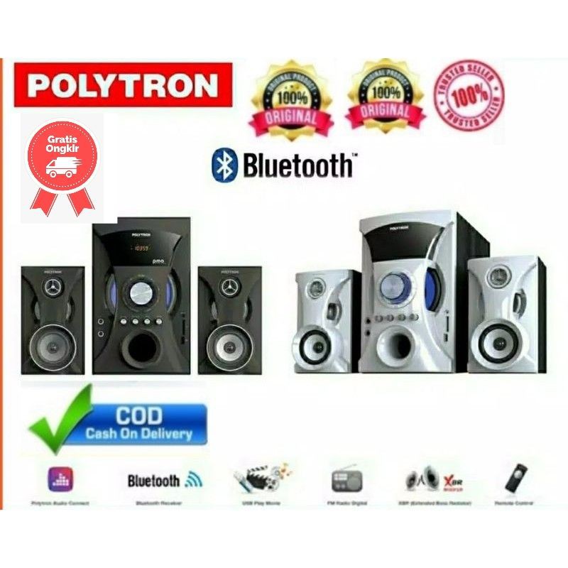 SPEAKER POLYTRON PMA 9505 /SPEAKER AKTIF PMA9505 [BLUETOOTH / AUX / USB / KARAOKE / RADIO FM]