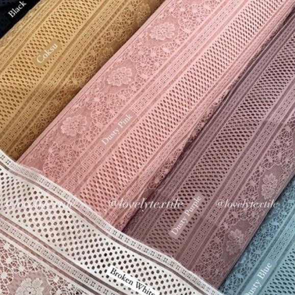 Kain Kebaya Brokat Kain Brokat Meteran Kain Brokat Motif Salur Ori