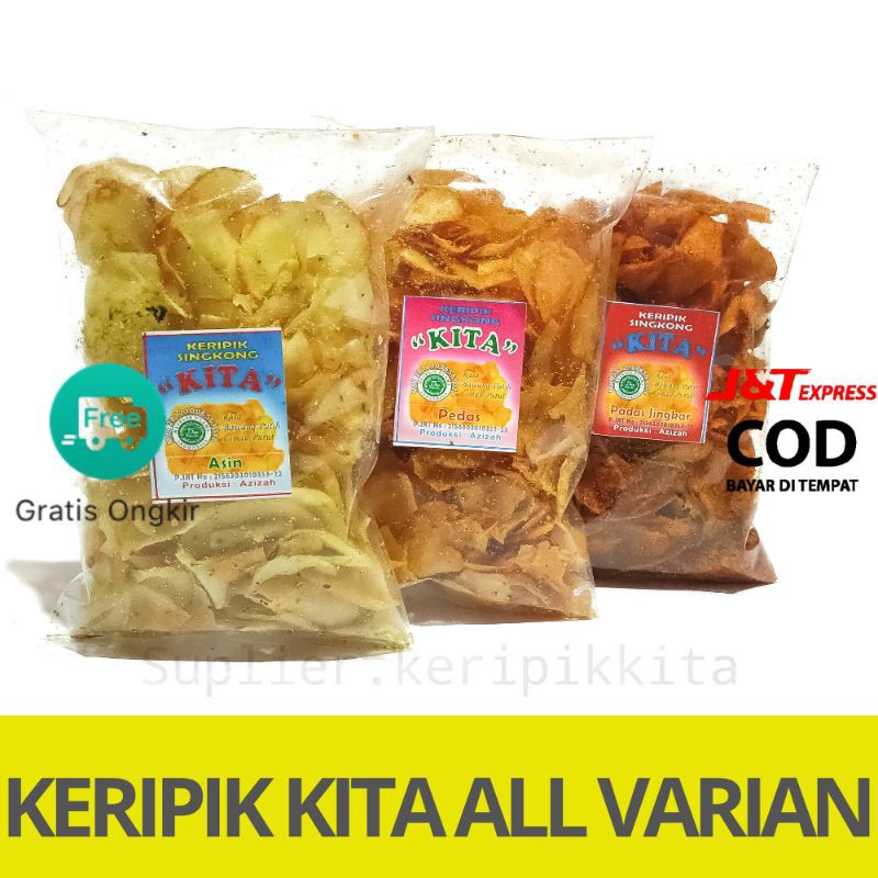 CEMILAN | KERIPIK KITA |  KRIPIK | PEDAS | ASIN | JAJANAN | MAKANAN RINGAN | SNACK | DAUN JERUK KITA KEMASAN KECIL ALL VARIANT