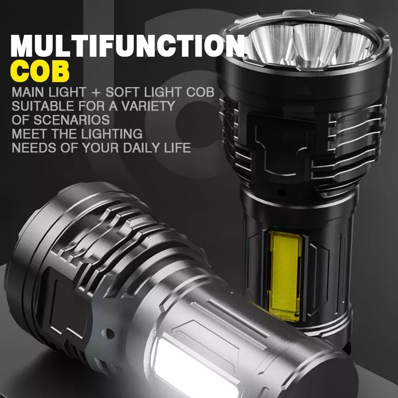 HS-S11 Senter LED Waterproof Cree XPE COB USB Rechargeable Terang