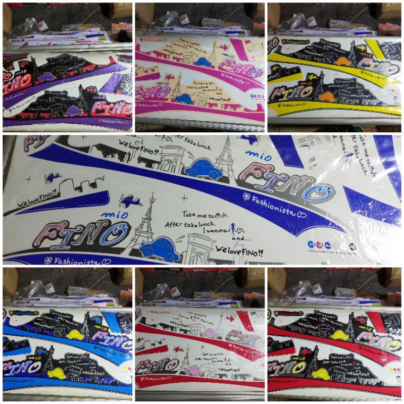 Striping Stiker lis bodi Fino karbu paris