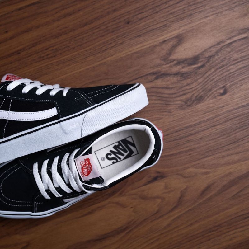 Sepatu Vans SK8 Low Black-White / Vans SK8 Classic Terlaris / Vans SK8 Import Hight Quality / Vans Sketboard classic SK8 Premium BNIB