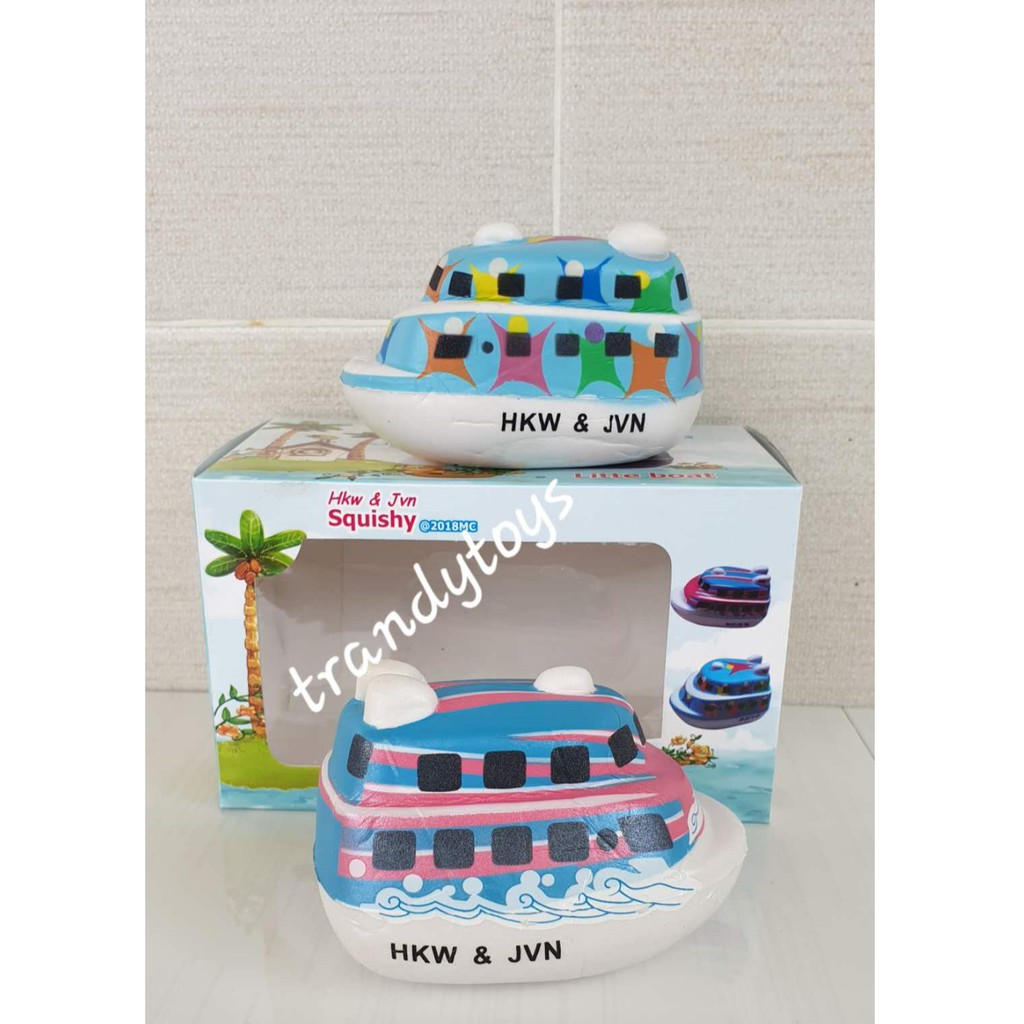 Squishy Murah Mainan SQUISHY [ Litte Boat ] Licensed HKW&amp;JVN