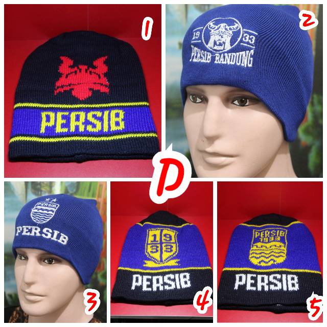 Kupluk persib rajut/wool bahan dingin (kode 07)