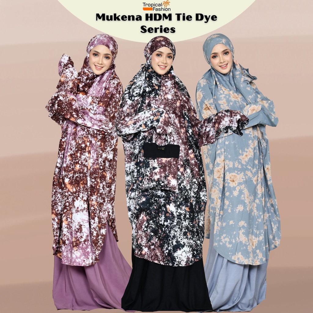 Mukena Bali HDM TieDye Bahan Rayon Janger Untuk Remaja Dan Dewasa Murah Kekinian