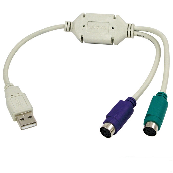 Converter Kabel USB to PS2 Mouse Keyboard Jadul