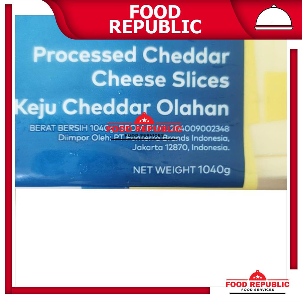 ANCHOR WHITE CHEDDAR CHEESE BURGER SLICE 1 KG - KEJU LEMBARAN 84 SLICE