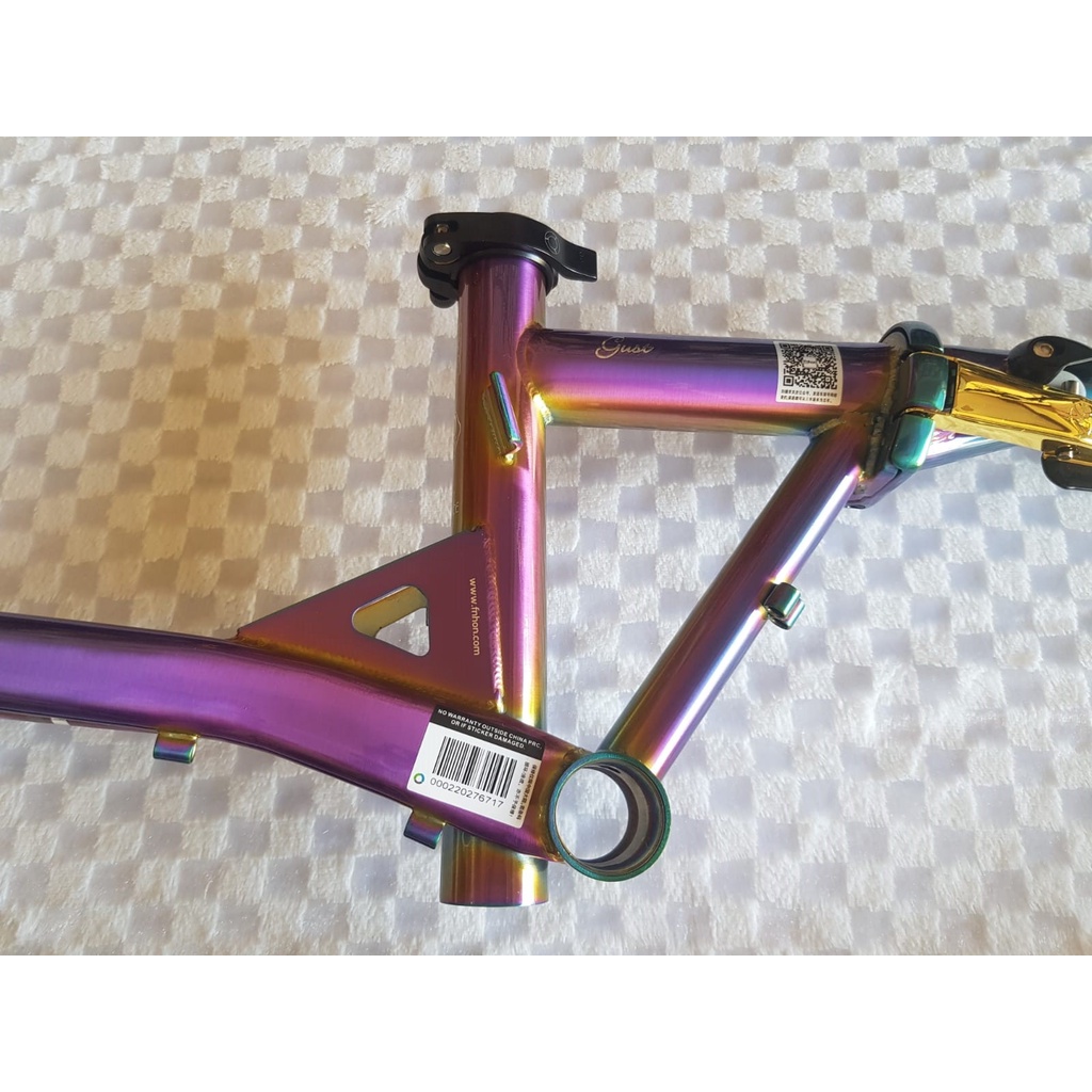 Frame set Fnhon GUST Warna RAINBOW 20 22 inch DISCBRAKE Chromlly