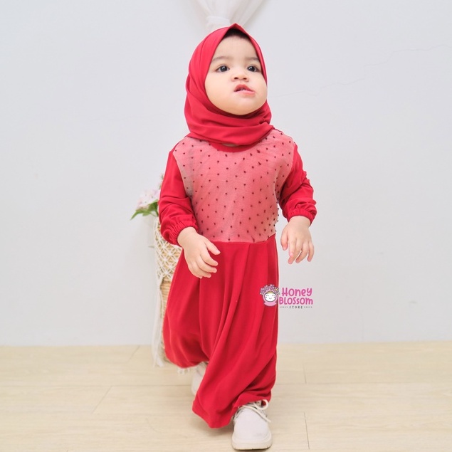 HONEYBLOSSOm gamis bayi perempuan 1 tahun / gamis bayi alesha series