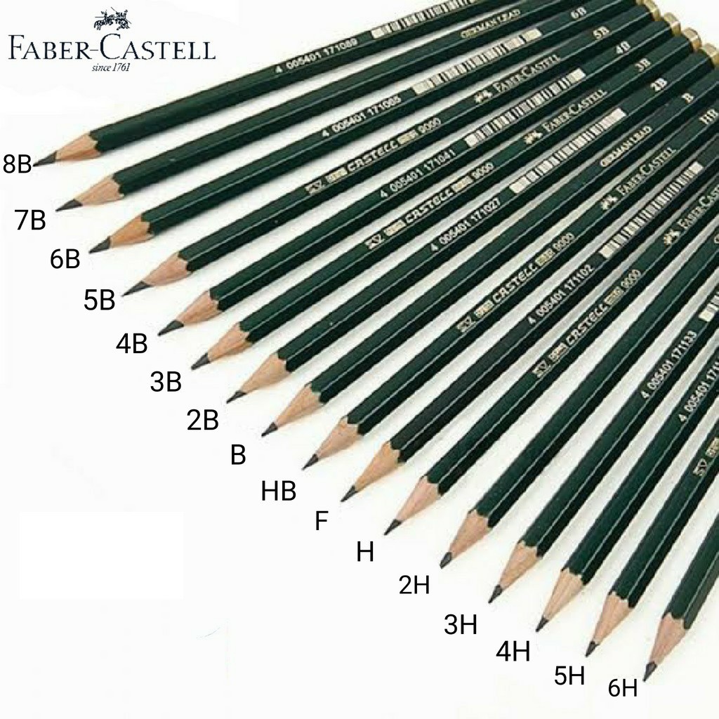 

Pensil Faber-Castell 2B 3B 4B 5B 6B 7B 8B B HB H 2H 3H 4H 5H 6H