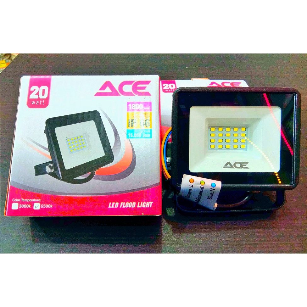 LAMPU SOROT ACE 20W PUTIH - KOP LED ACE 20W