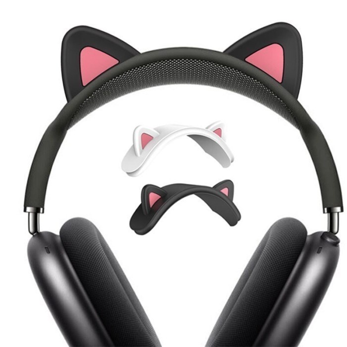 Headband Apple AirPods Max Silicone Cover Telinga Kucing Cute Cat Ear