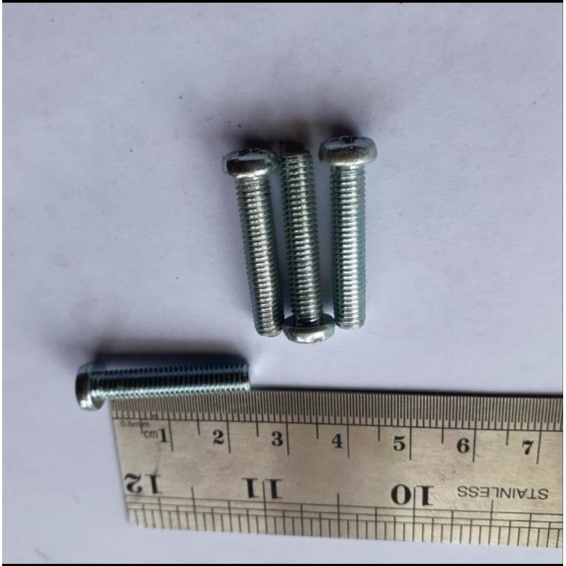 Baut JP M5X25 PANJANG 2,5 CM / BAUT OBENG PLUS 2,5CM