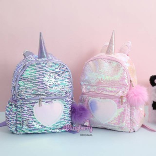  Tas  Unicorn  Sequin tas  sekolah unicorn  anak TK SD tas  