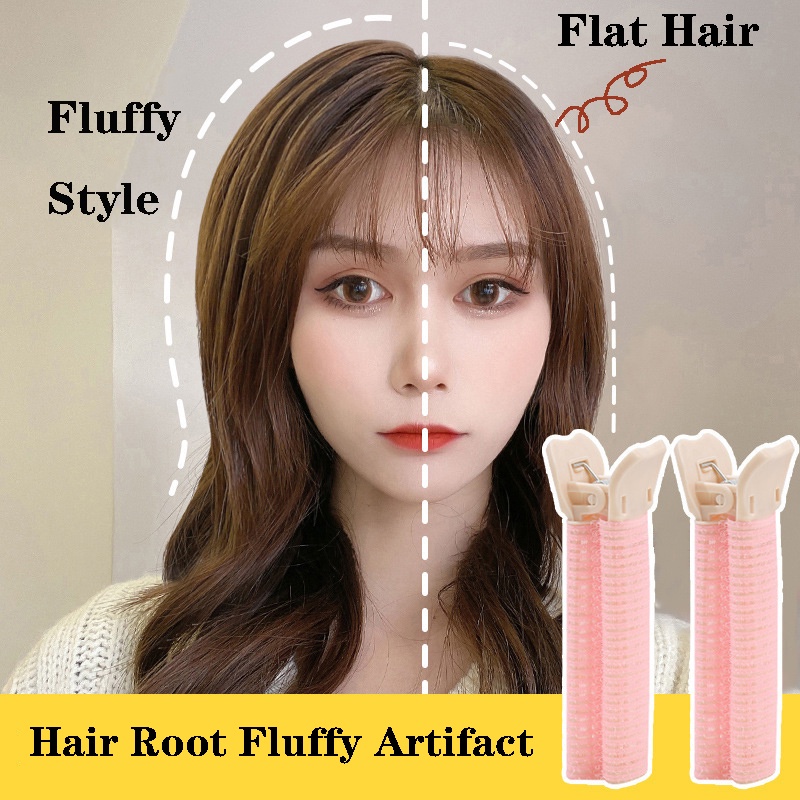 Hair Root Fluffy Clip Bangs Fixed Not To Hurt Hair Curling Irons Plastic Lazy Hair Fluffy Curling Curlers Magic Curling Tube Woman Hairpin