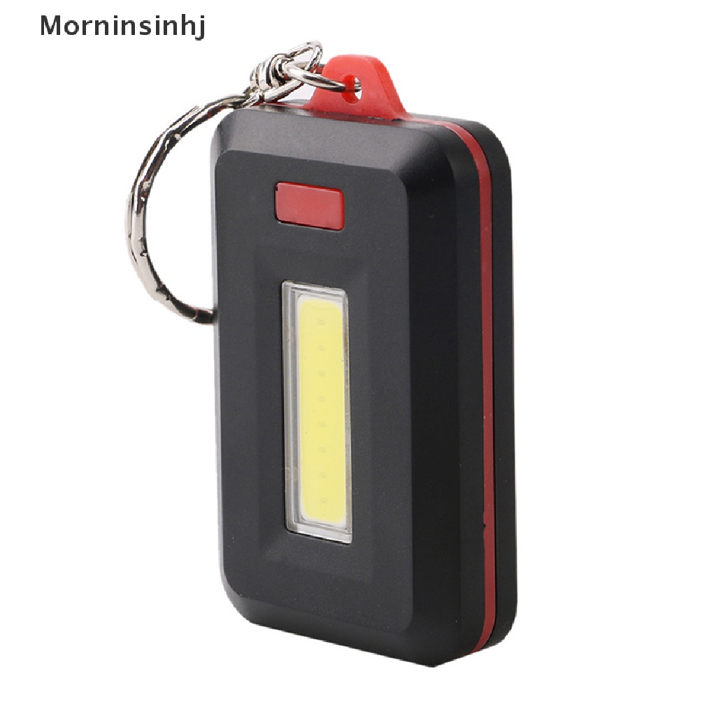 Mornin Senter LED COB Mini Portable Anti Air Dengan Gantungan Kunci Untuk Camping