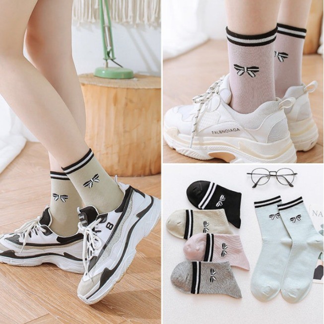 Grosir - K518 Kaos Kaki Pita / Kaos Kaki Wanita / Kaos Kaki Dewasa / Socks / Short Socks