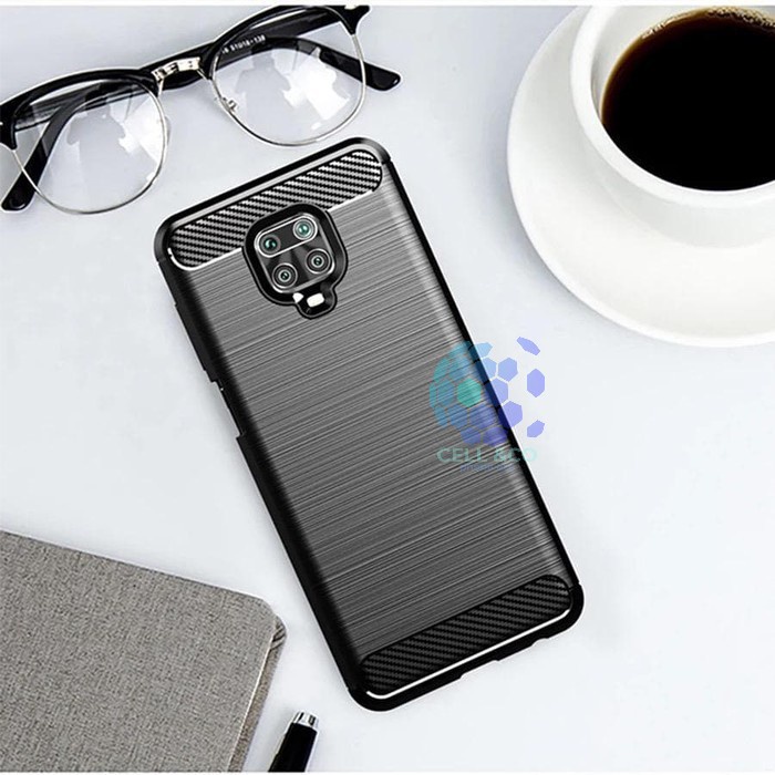 CASE CARBON XIAOMI REDMI NOTE 9 PRO casing hp silikon softcase case premium carbon cover