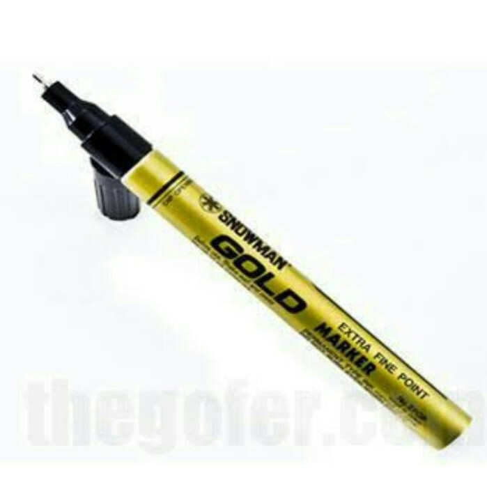 

Spidol Snowman Paint Marker Spidol Permanent Warna Gold Emas Harga Per Pcs