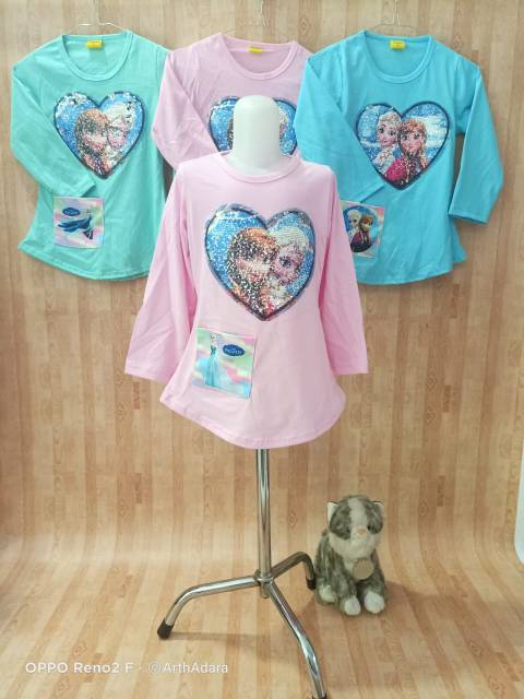  BAJU  ANAK  USAP FROZEN Tangan Panjang Baju  Murah  Anak  