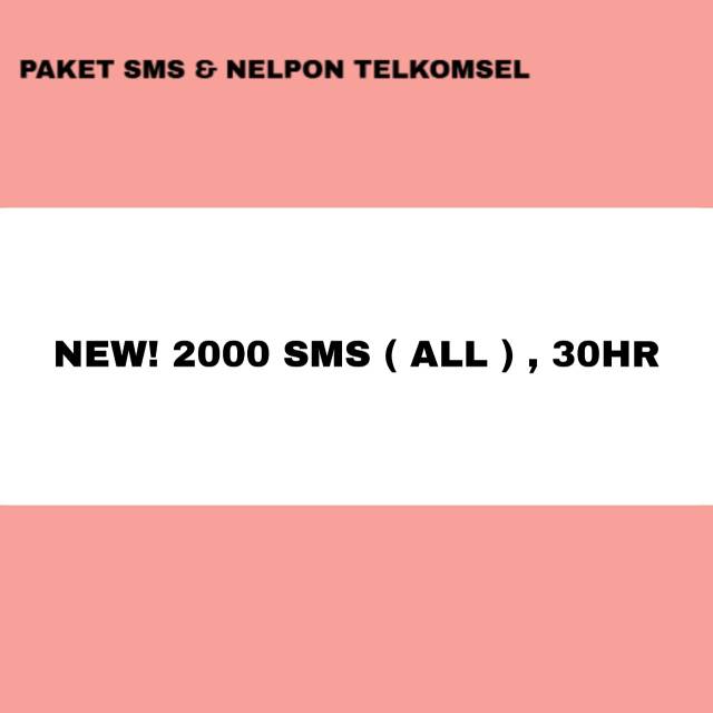 paket sms telkomsel 2000 sms all operator sebulan sms sepuansnya sms ke semua operator