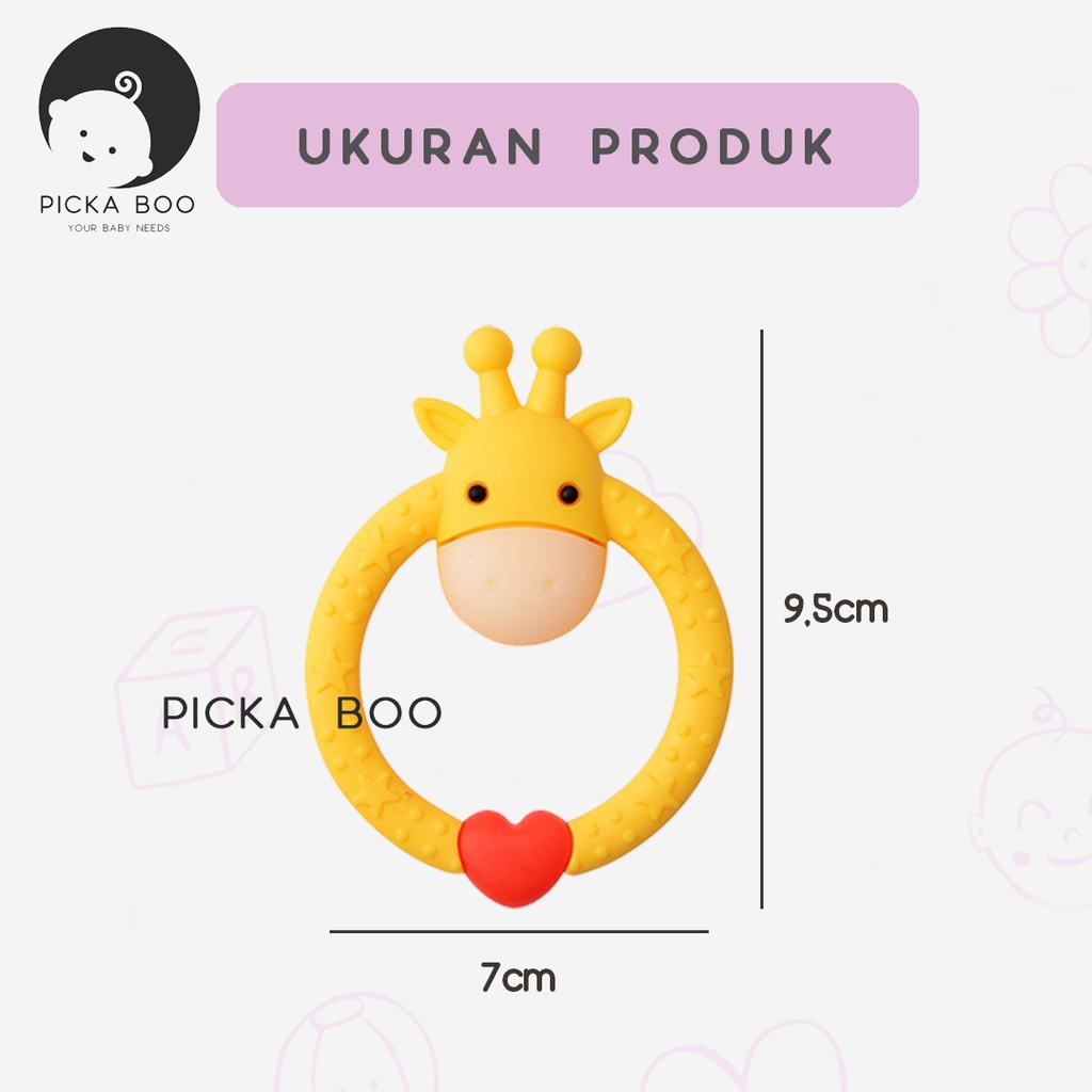 PICKA BOO Teether Gigitan Bayi Bentuk Rusa