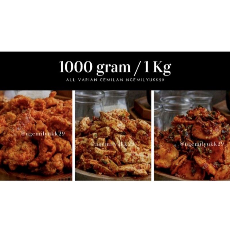 

VARIAN CEMILAN PEDAS SIZE 1000GR / 1KG