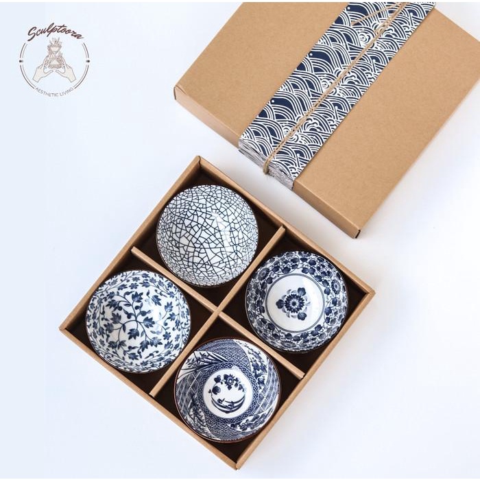 

Hampers | Gift Set / Hampers Mangkok Keramik Jepang Isi 4 - Mji4P1