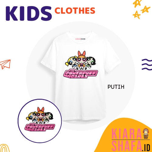 Kiarashafa - Baju Anak / Kaos Anak Powerpuff Girl