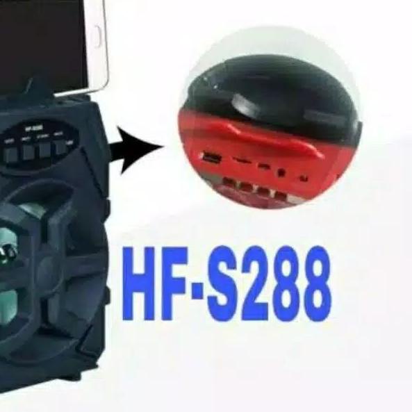 ❂ speaker HF-S288 speaker bluetooth + mic karaoke ✺