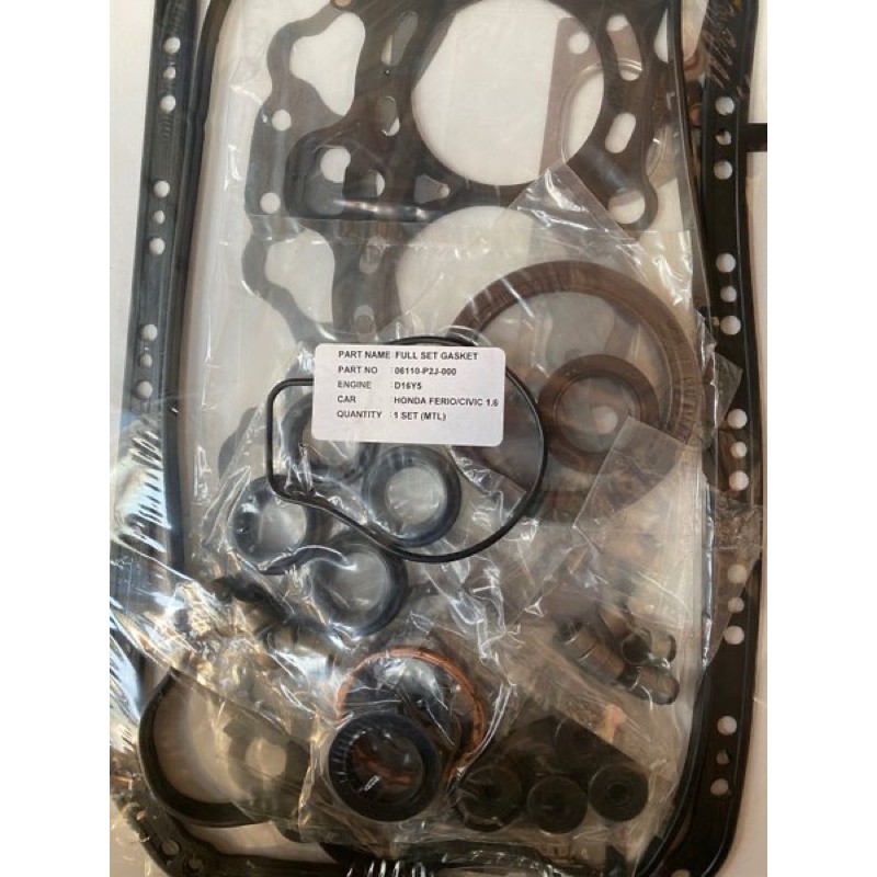 06110 P2J Packing Paking Gasket Kit Set Mesin Engine Overhoul Honda Civic Ferio 1996 1997 1998 1999 2000 CITY Z 1996 - 2001 2002