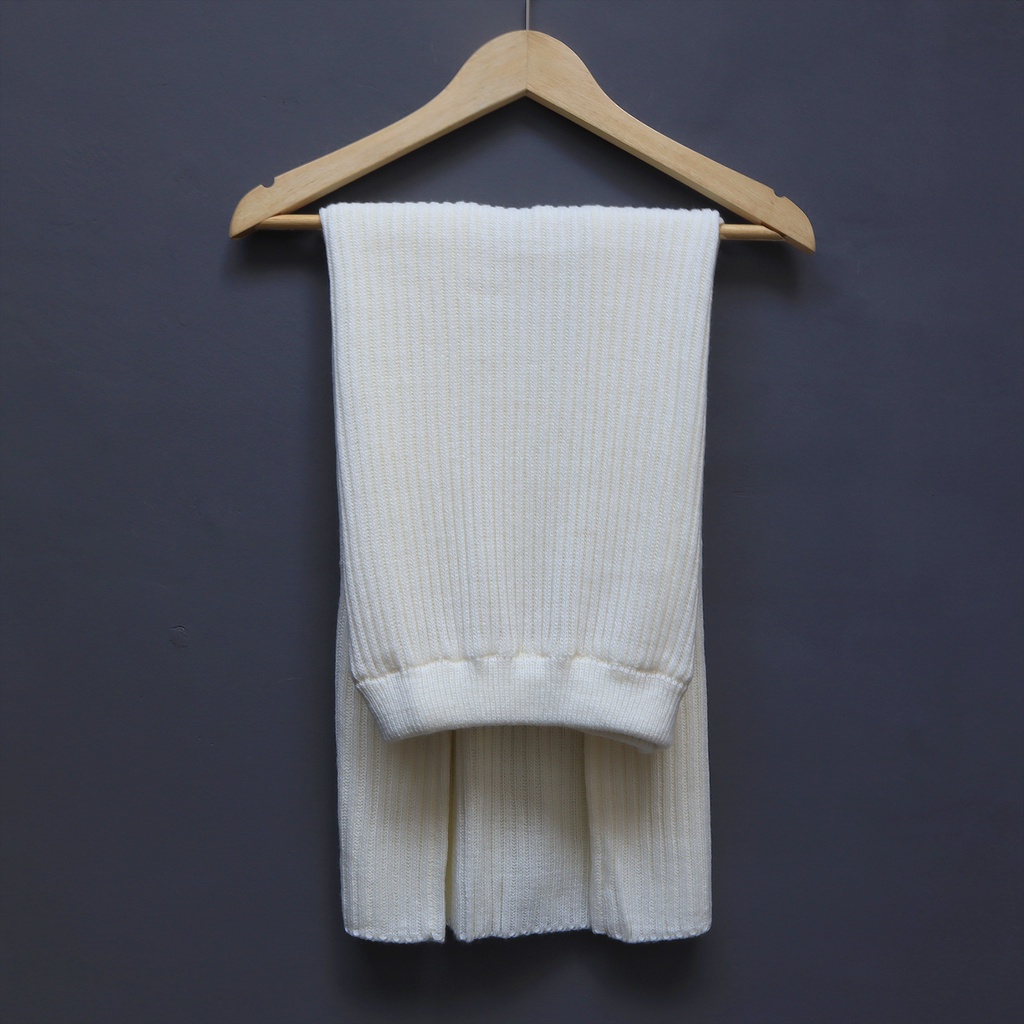 Ahlami- Kala Skirt Rok Rajut Premium Rok Span Knit Tebal Rok Rajut Span Rok Span Premium Rok Kerja Rok Formal Premium-BROKEN WHITE (RAJUT)