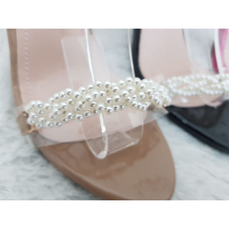 Valerie sepatu heels tali 9 cm Import bahan glossy V911-923-3