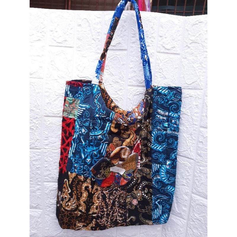 tas batik perca handbag besar ori solo jogja oleh oleh