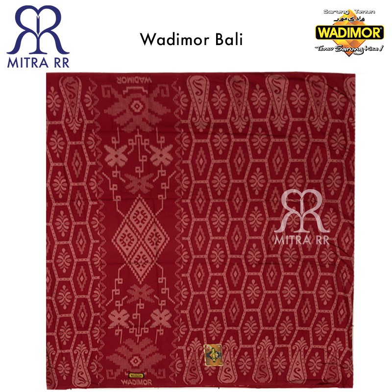 MitraRR Sarung Tenun WADIMOR motif BALI Grosir 10 PCS Pilih Warna Sarung Dewasa